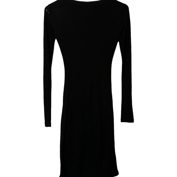 AllSaints‎ Sian Long Sleeve Dress Black NWT Size large - Picture 7 of 12